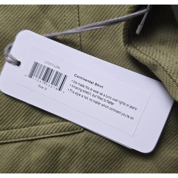 Jofit Women's Green Button Up Continental Shirt- Size Small - Picture 3 of 5